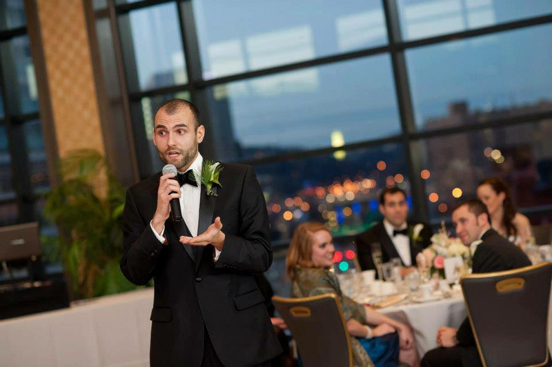 The author trying not to implode from stage fright.
